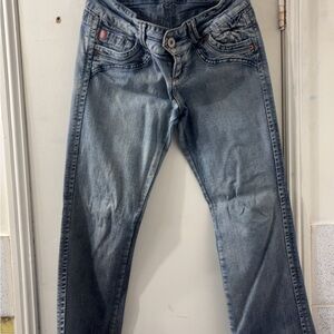 Women's Light Blue Flare Jeans with Comfortable Stretch